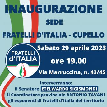Locandina Cupello fratelli d’Italia