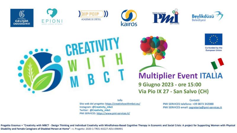 En San Salvo, evento final del proyecto Erasmus «Creatividad con MBCT»