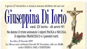 Giuseppina Di Iorio 27/11/2019