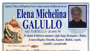 Elena Michelina Galullo 23/03/2020