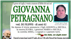 Giovanna Petragnano 26/07/2020