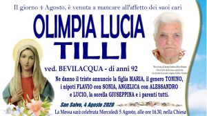 Olimpia Lucia Tilli 4/08/2020
