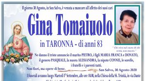 Gina Tomaiuolo 30/08/2020
