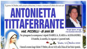 Antonietta Tittaferrante 16/10/2020