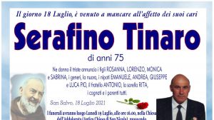 Serafino Tinaro 18/07/2021