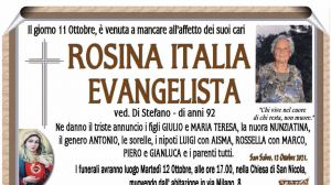 Rosina Italia Evangelista 11/10/2021