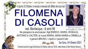 Filomena Di Casoli 23/10/2021