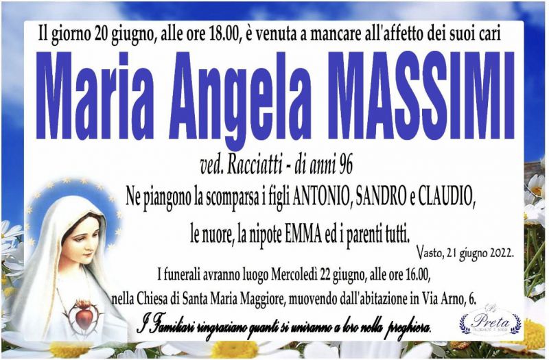 Maria Angela Massimi 21/06/2022