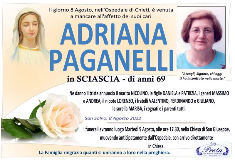 Adriana Paganelli 8/08/2022