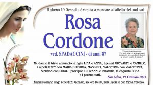 Rosa Cordone 19/01/2023