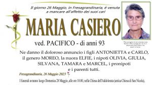 Maria Casiero 26/05/2023