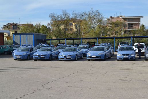 Parco auto polizia