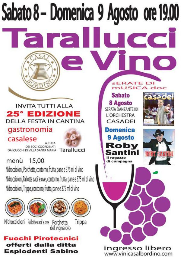 Festa taralucci e vino