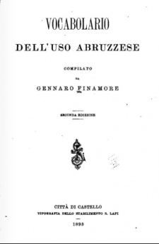 Vocabolario abruzzese