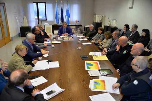 Riunione maltempo regione