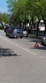 Scontro auto scooter