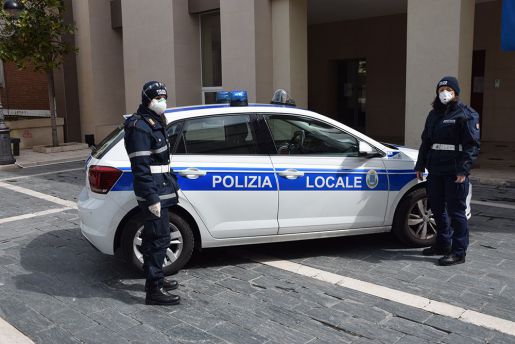 Mascherine polizia locale