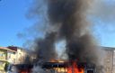 Autobus in fiamme
