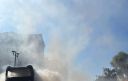 Autobus in fiamme