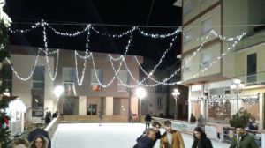 Pista di pattinaggio sul ghiaccio