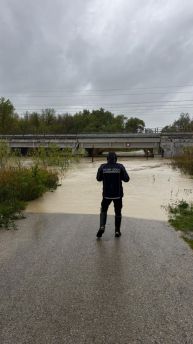 Fiume Trigno esondato