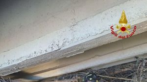 Vigili del fuoco ponte crollato