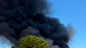 Incendio zona industriale di cupello