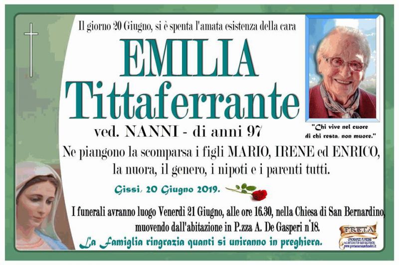 Emilia Tittaferrante 20/06/2019