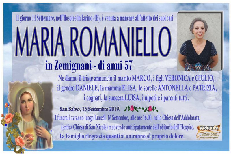 Maria Romaniello 15/09/2019