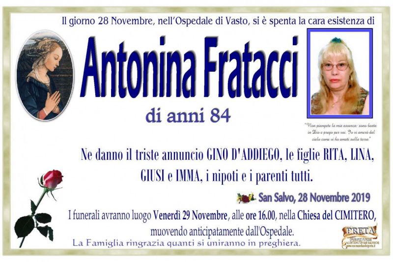 Antonina Fratacci 28/11/2019