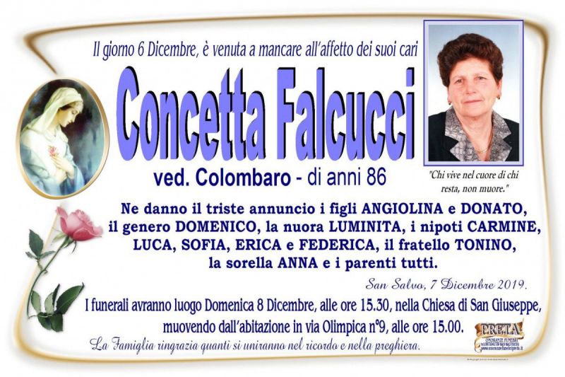 Concetta Falcucci 6/12/2019