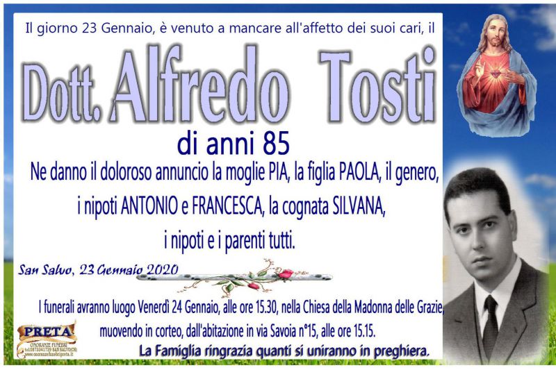 Dott. Alfredo Tosti 23/01/2020