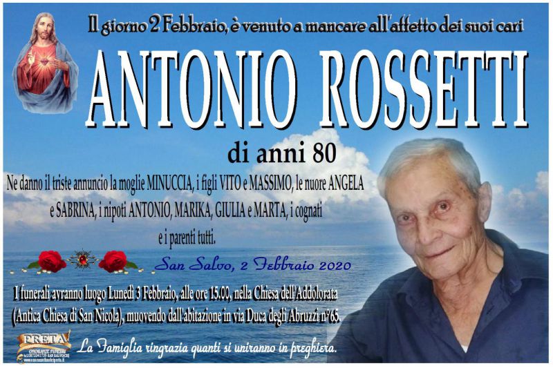 Antonio Rossetti 2/02/2020
