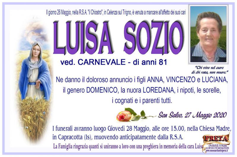 Luisa Sozio 26/05/2020