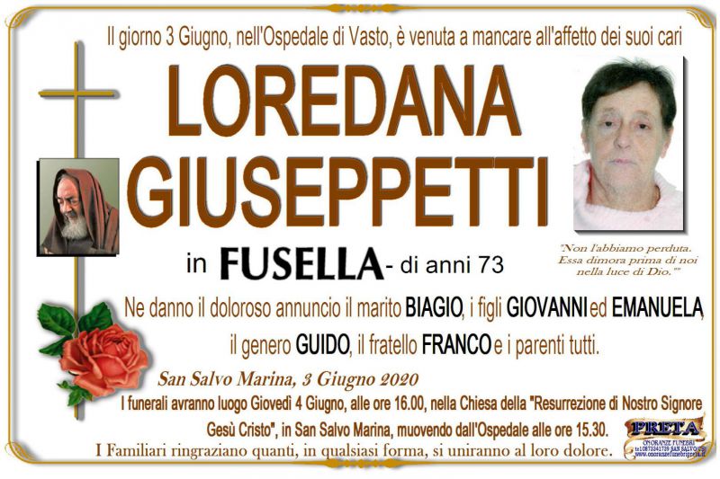 Loredana Giuseppetti 3/06/2020