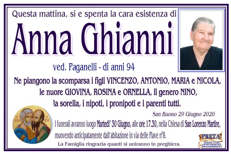 Anna Ghianni 29/06/2020