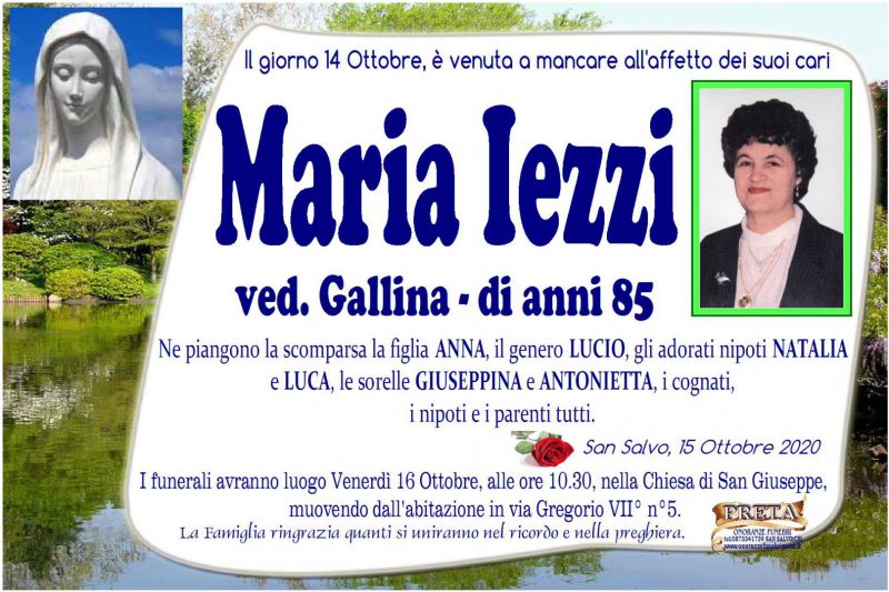 Maria Iezzi 14/10/2020