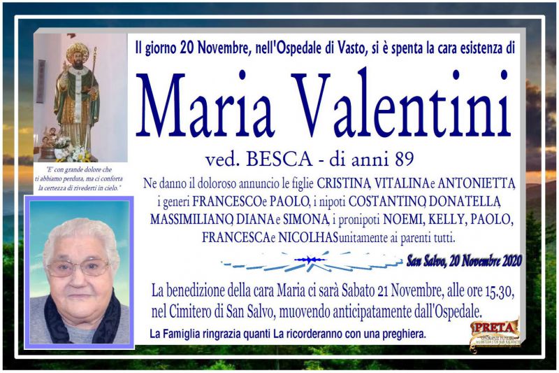 Maria Valentini 20/11/2020