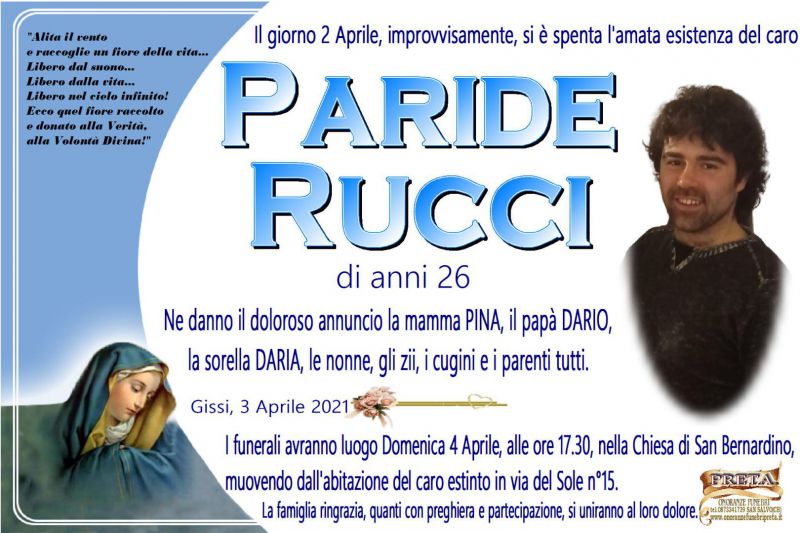 Paride Rucci 3/04/2021