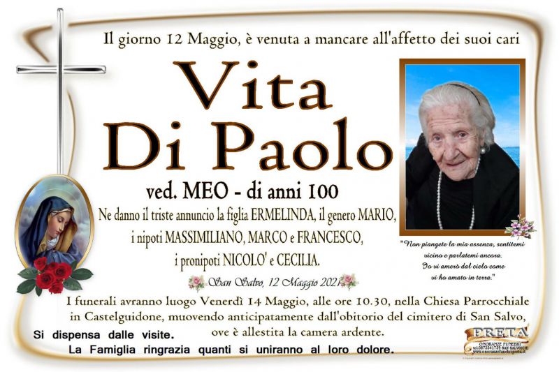 Vita Di Paolo 12/05/2021