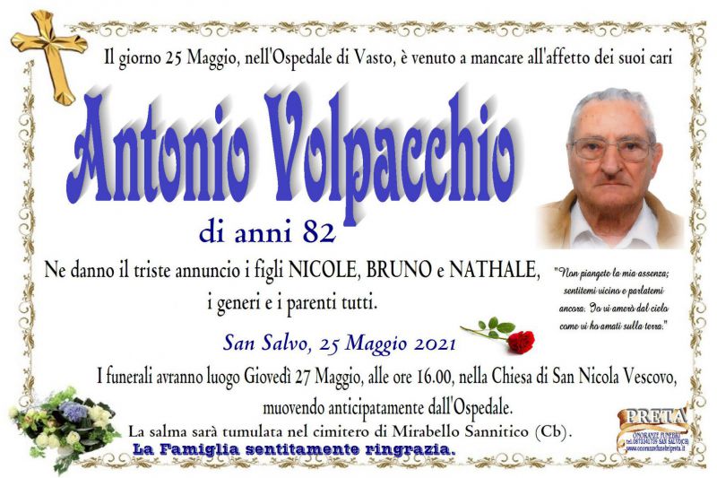 Antonio Volpacchio 25/05/2021