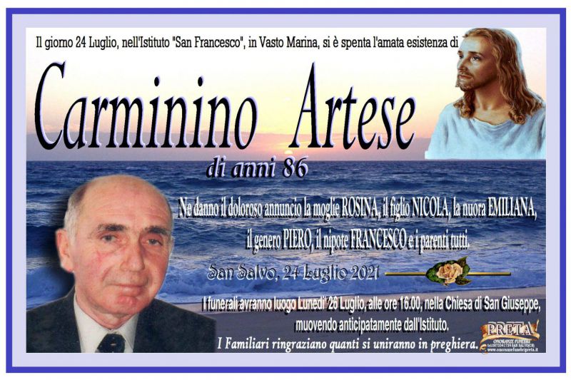 Carminino Artese 24/07/2021