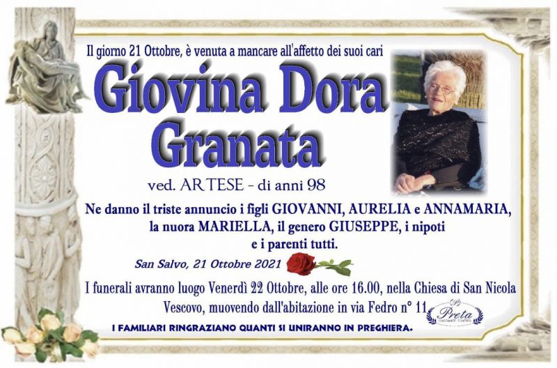 Giovina Dora Granata 21/10/2021
