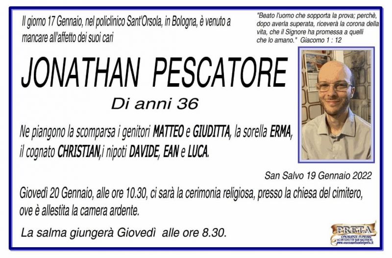 Jonathan Pescatore 19/01/2022