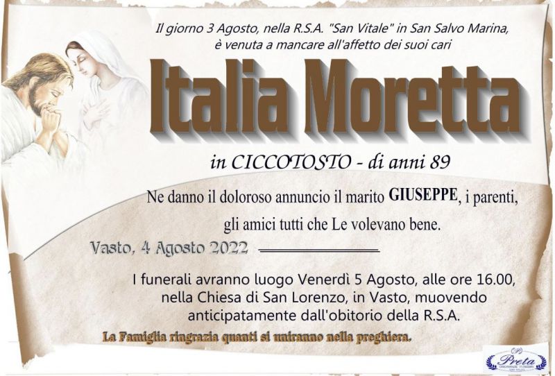 Italia Moretta 4/08/2022