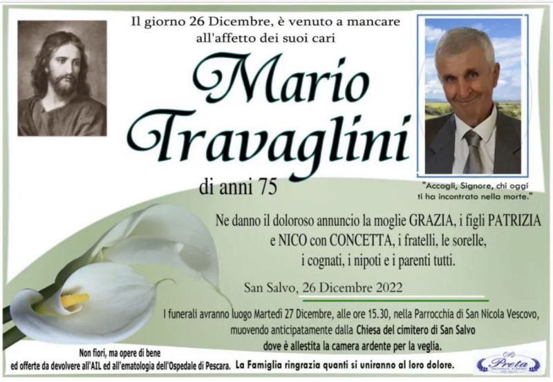 Mario Travaglini 26/12/2022