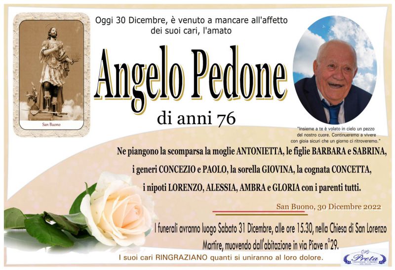 Angelo Pedone 30/12/2022