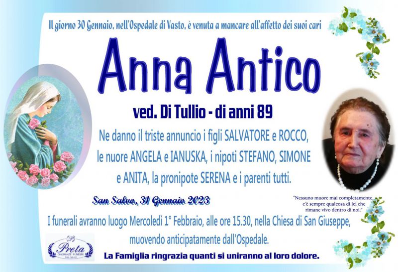 Anna Antico 31/01/2023