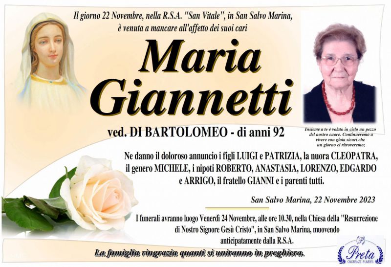 Maria Giannetti 22/11/2023