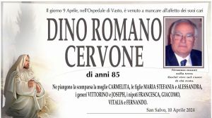 Dino Romano Cervone 10/04/2024